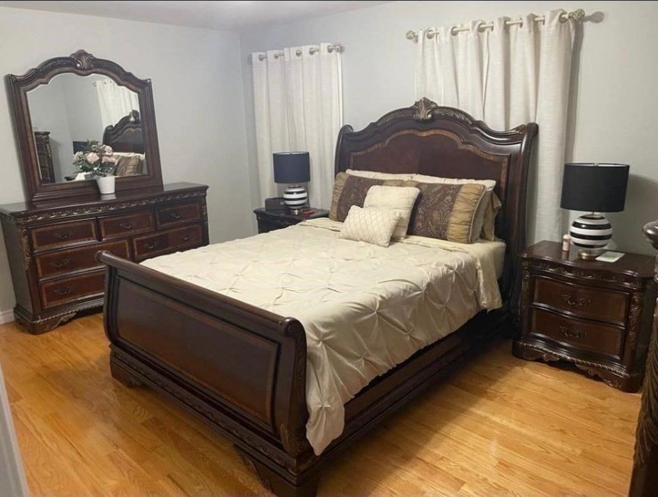 Bedroom, Interior, Wood Texture Flooring