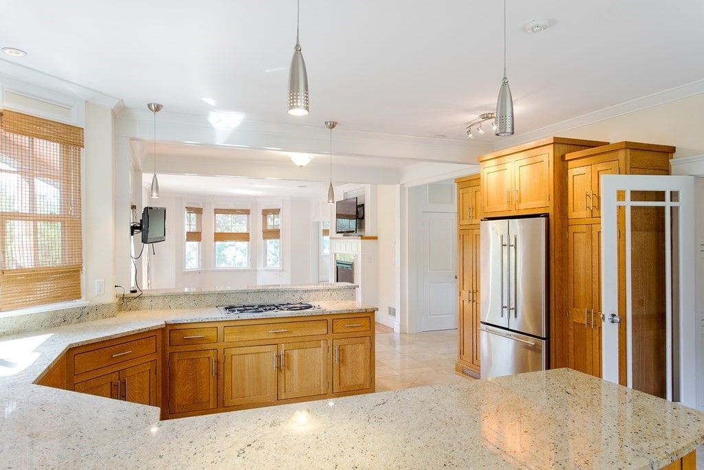 Interior, Kitchen, Pendant Lights, Recessed Lighting, Stainless Steel Appliances