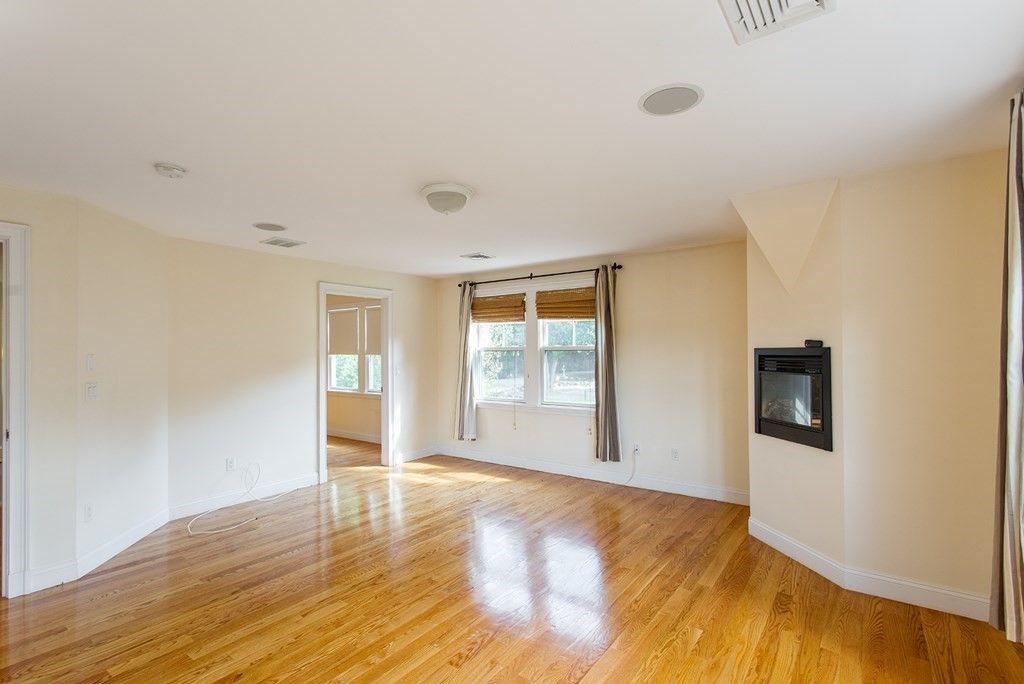 Empty room, Fireplace, Interior, Wood Texture Flooring