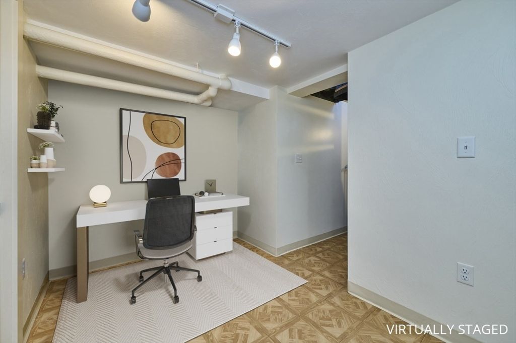 Home Office, Interior, Wood Texture Flooring