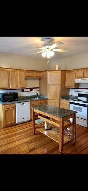 Interior, Kitchen, Wood Texture Flooring