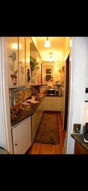 Interior, Kitchen, Wood Texture Flooring