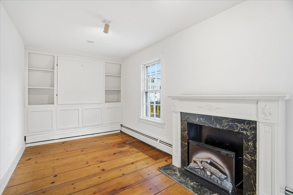 Fireplace, Interior, Wood Texture Flooring