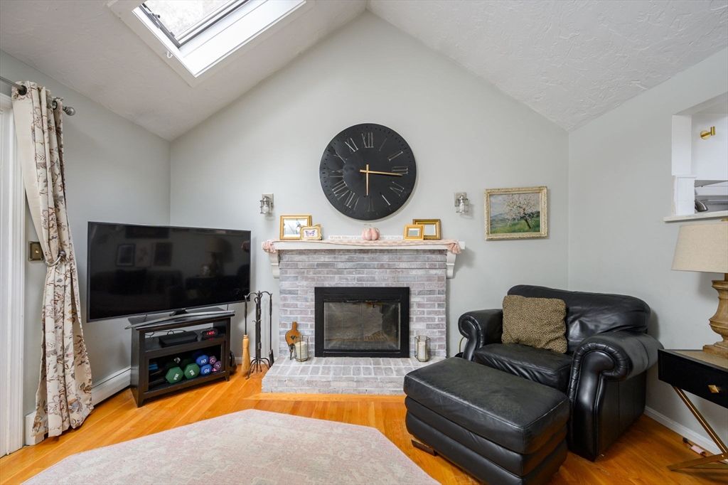 Fireplace, Interior, Wood Texture Flooring