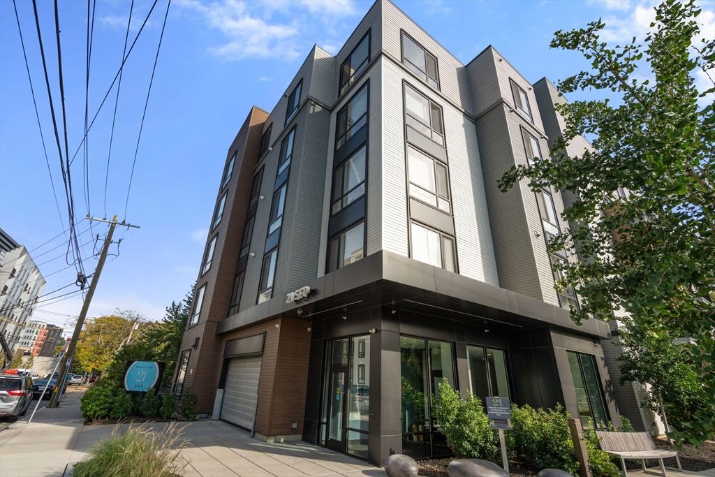 Attached, Exterior, Facade, Condo Building