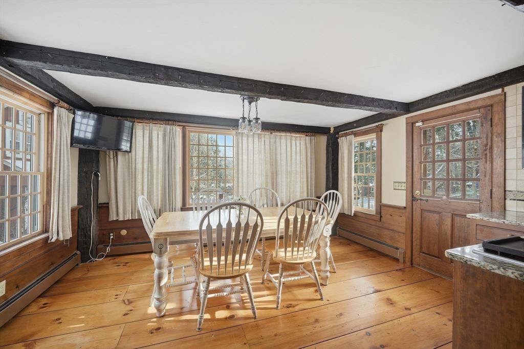 Dining room, Interior, Wood Texture Flooring
