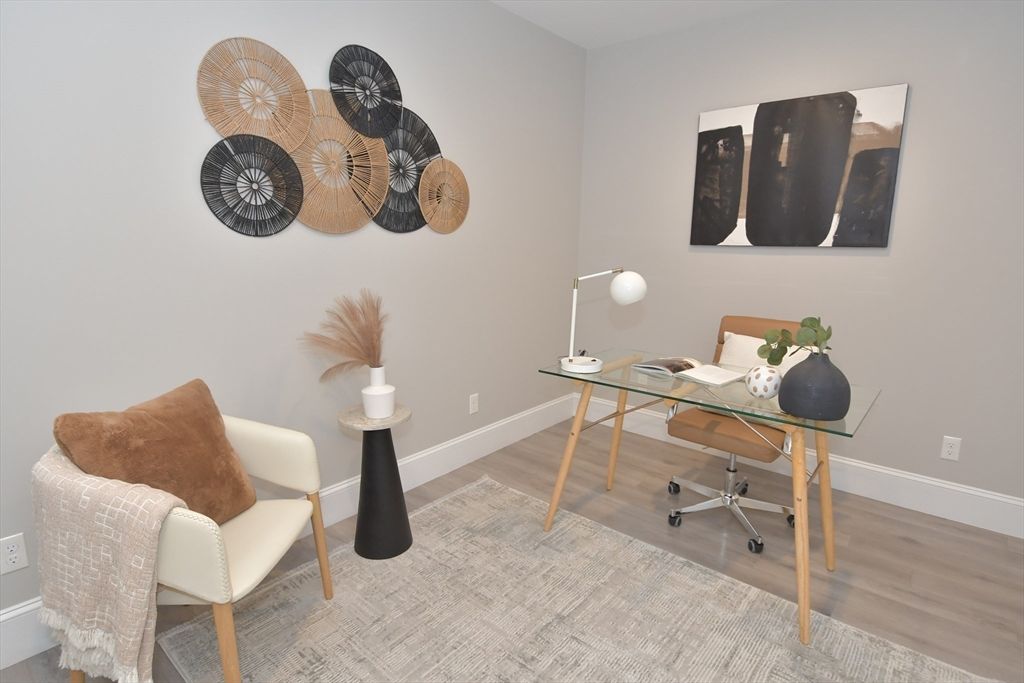 Home Office, Interior, Wood Texture Flooring