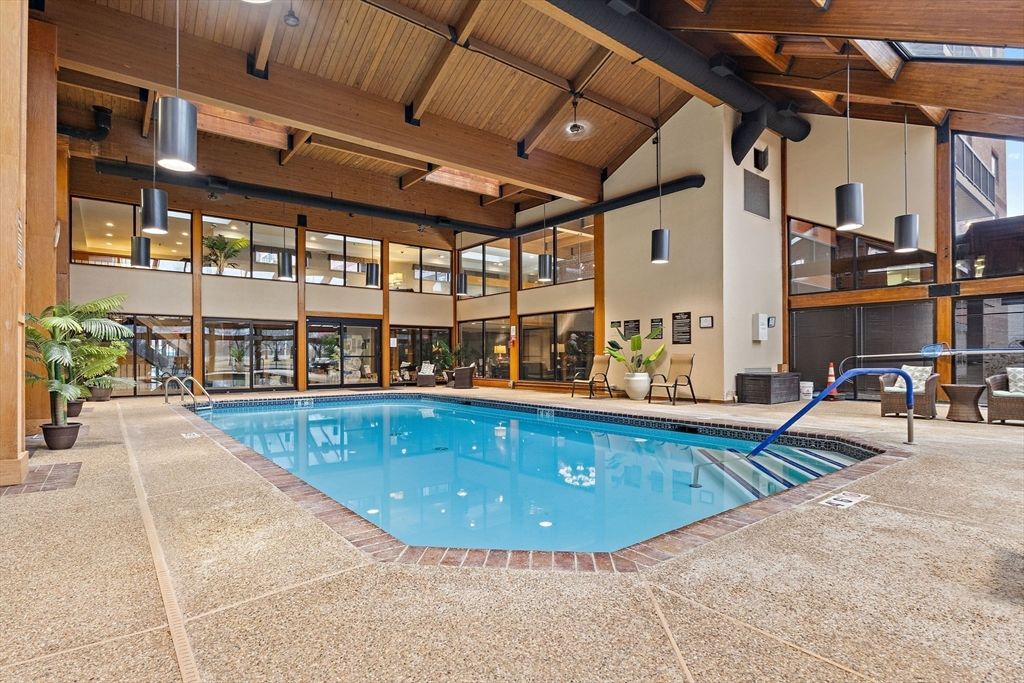 Interior, Pendant Lights, Pool, Wooden Beams, Wooden Ceilings
