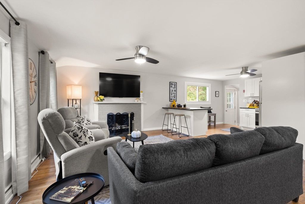 Fireplace, Interior, Living room, Wood Texture Flooring