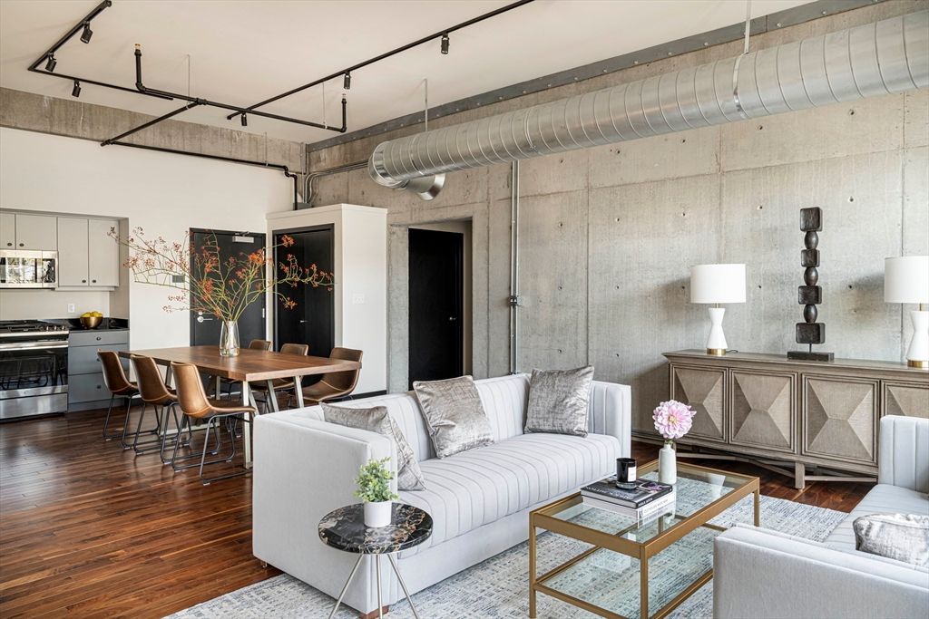 Dining room, Interior, Kitchen, Living room, Wood Texture Flooring