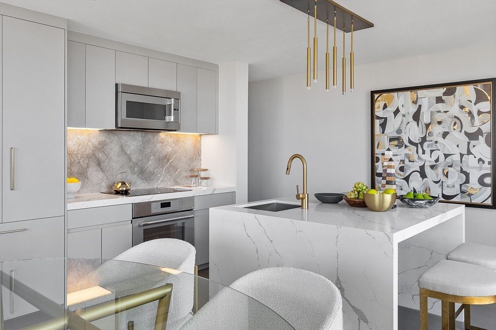 Interior, Kitchen, Pendant Lights, Stainless Steel Appliances