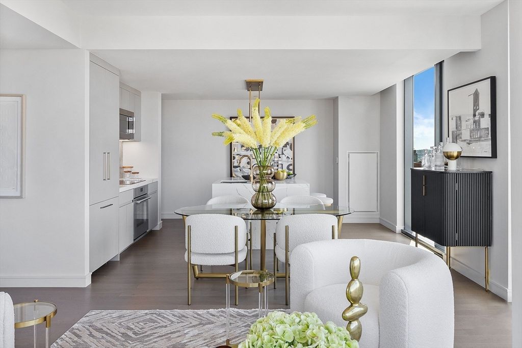Dining room, Interior, Wood Texture Flooring
