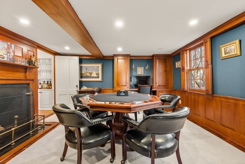 Fireplace, Game Room, Interior, Recessed Lighting