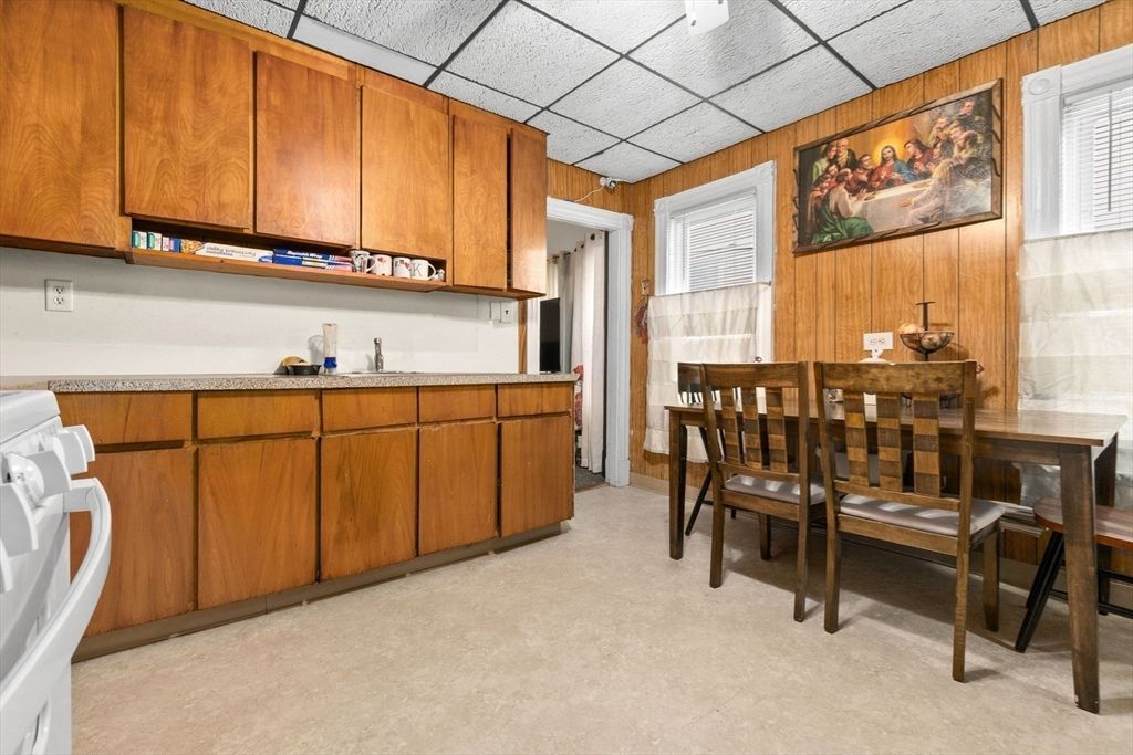 Dining room, Interior, Wooden Walls