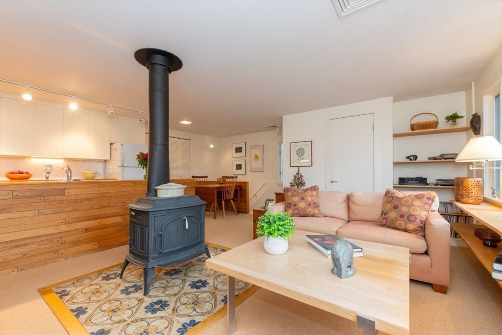 Dining room, Fireplace, Interior, Living room, Recessed Lighting