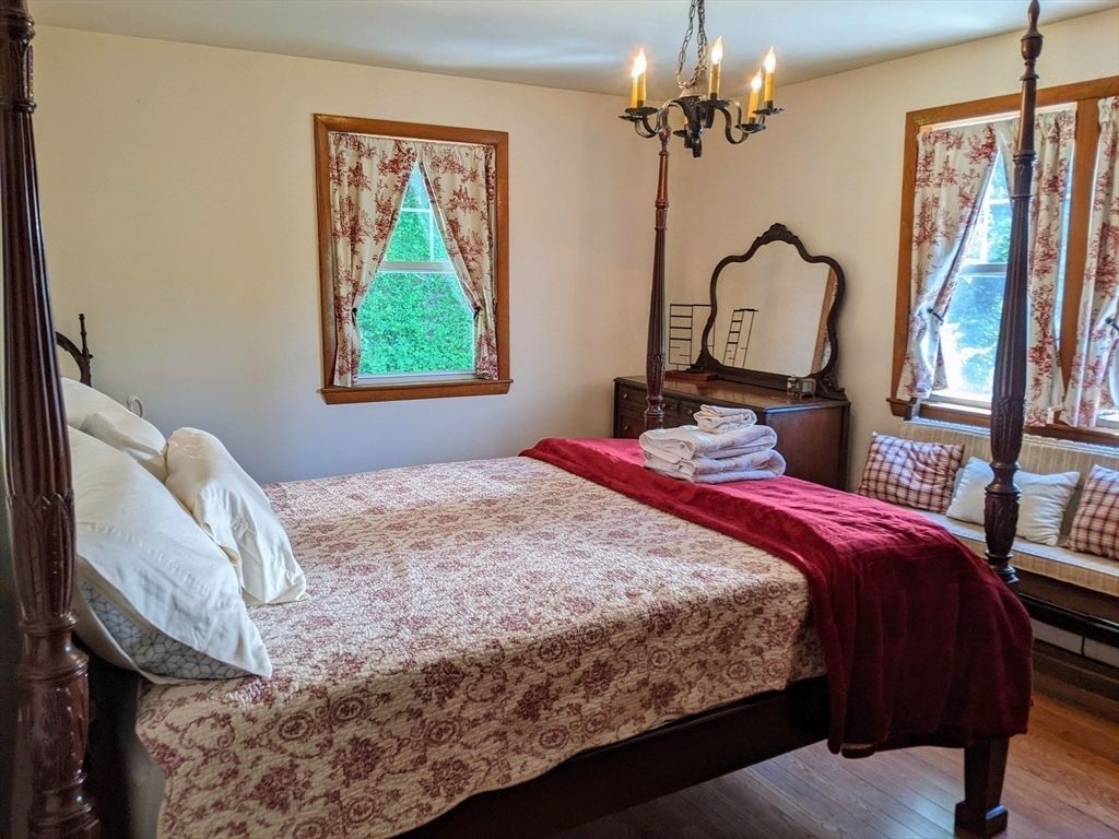 Bedroom, Chandelier, Interior, Wood Texture Flooring
