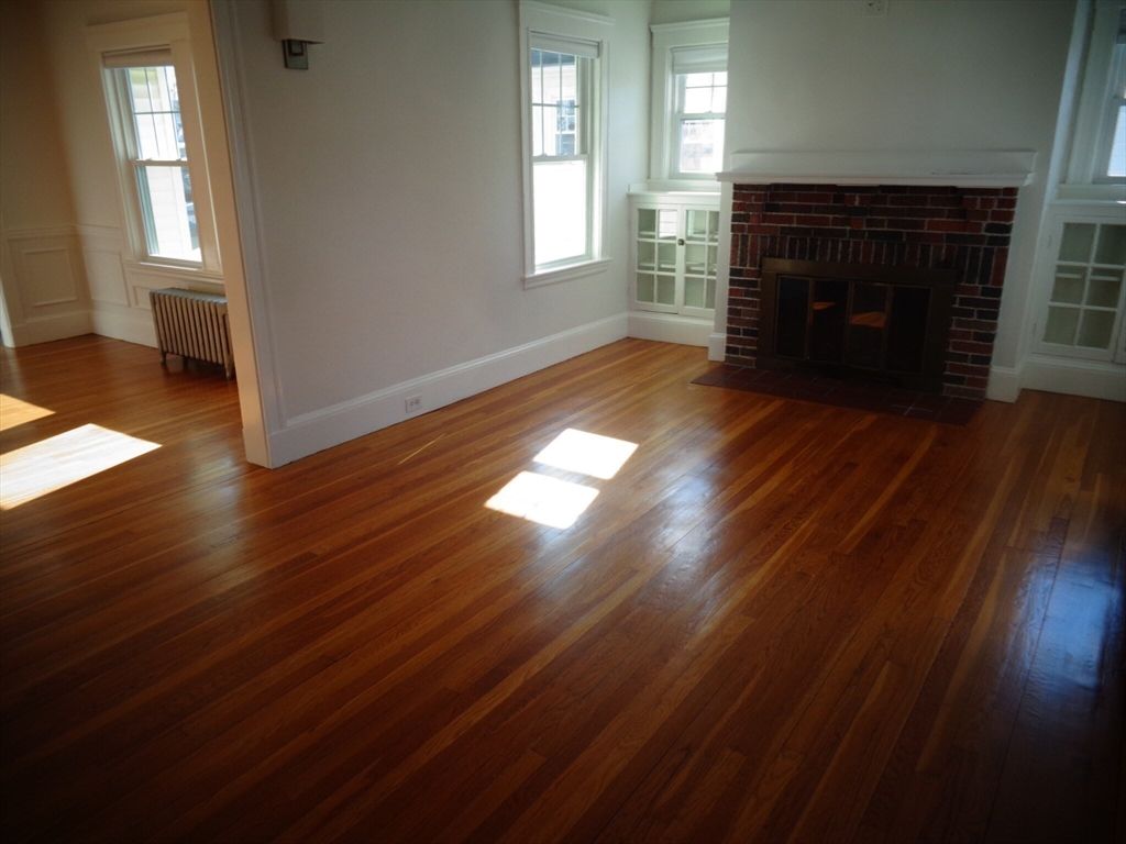 Empty room, Fireplace, Interior, Wood Texture Flooring