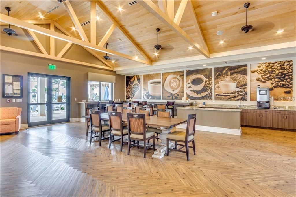 Dining room, Interior, Recessed Lighting, Wooden Ceilings, Wood Texture Flooring