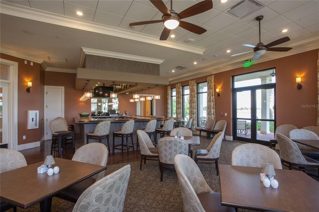 Dining room, Interior, Pendant Lights, Recessed Lighting, Wood Texture Flooring
