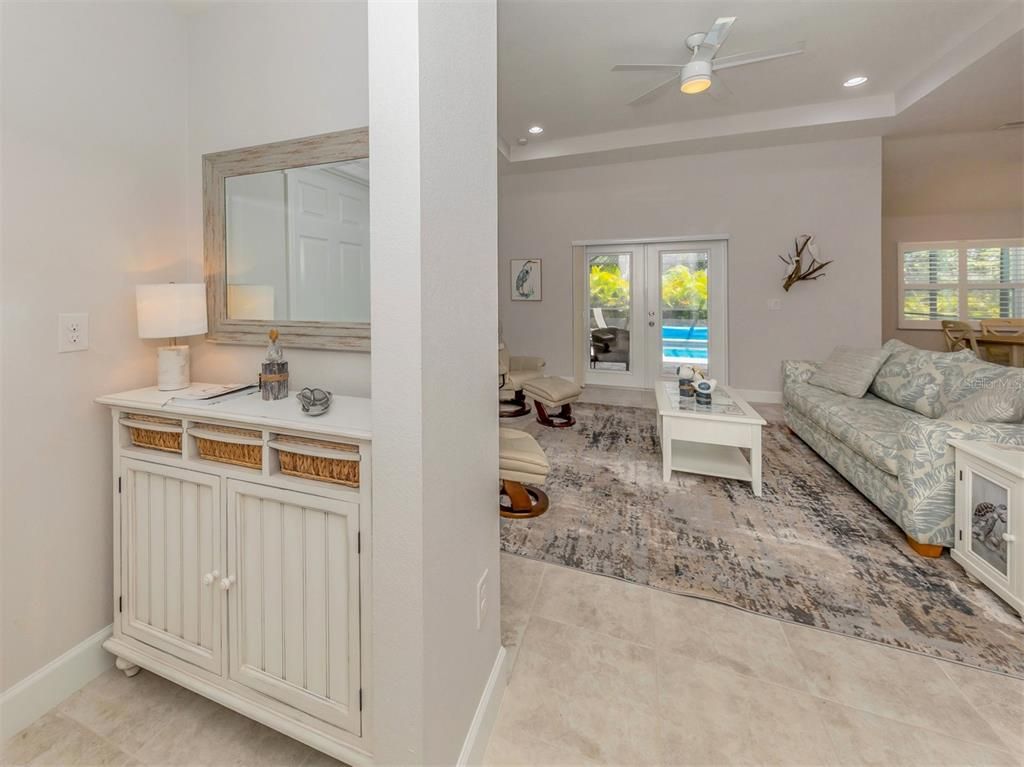 Interior, Living room, Recessed Lighting