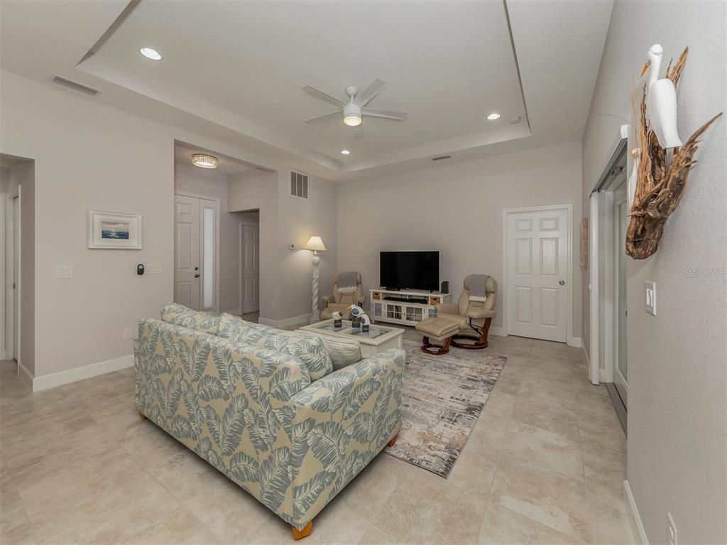 Interior, Living room, Recessed Lighting