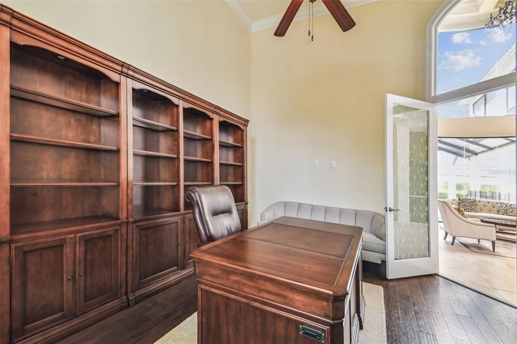 Home Office, Interior, Wood Texture Flooring