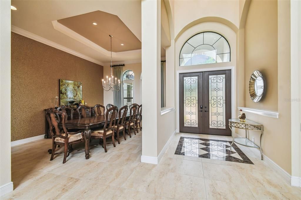 Chandelier, Dining room, Interior, Pendant Lights, Recessed Lighting