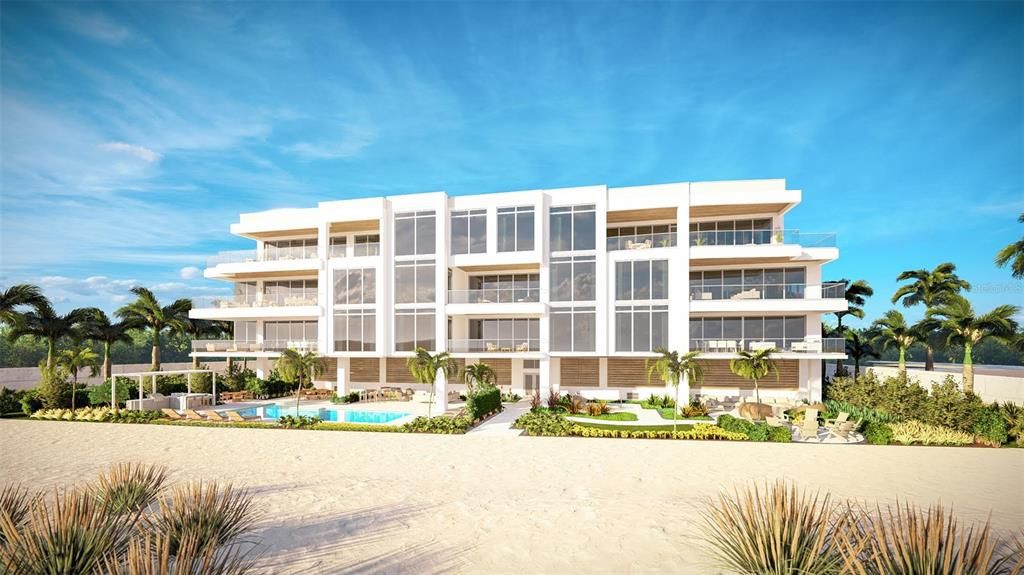 Exterior, Facade, Pool, Condo Building