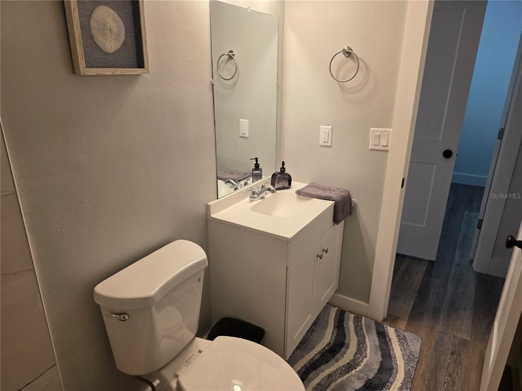 Bathroom, Interior, Wood Texture Flooring