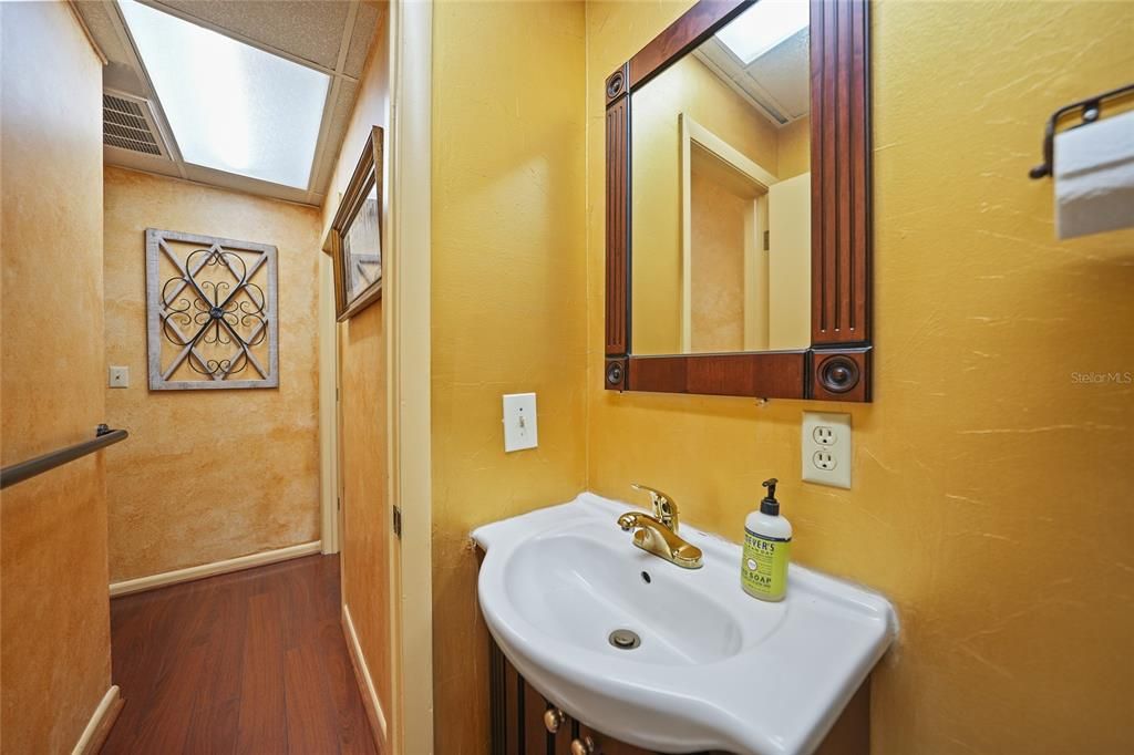 Bathroom, Interior, Wood Texture Flooring