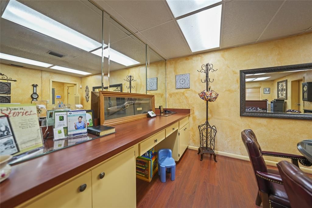 Home Office, Interior, Wood Texture Flooring