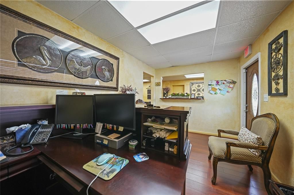 Home Office, Interior, Wood Texture Flooring