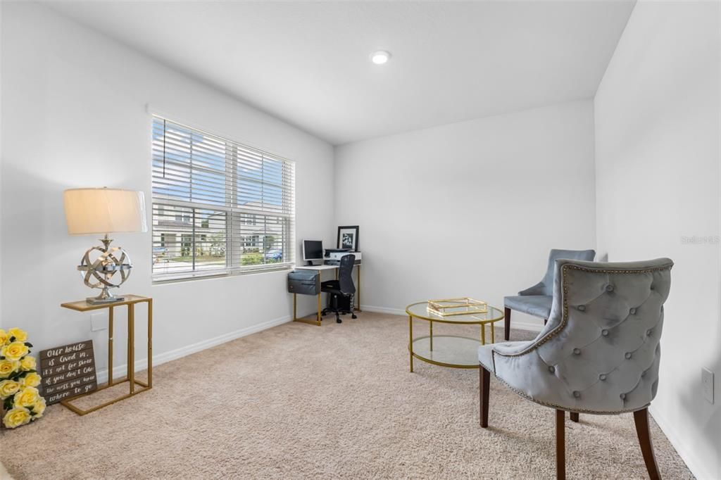 Home Office, Interior, Recessed Lighting