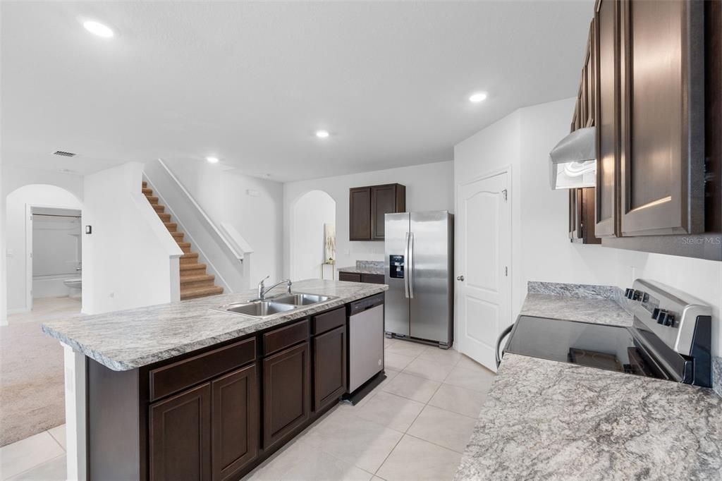 Interior, Kitchen, Recessed Lighting, Stainless Steel Appliances