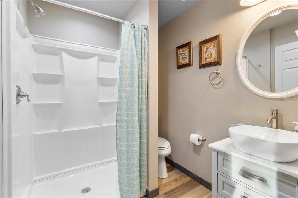 Bathroom, Interior, Wood Texture Flooring