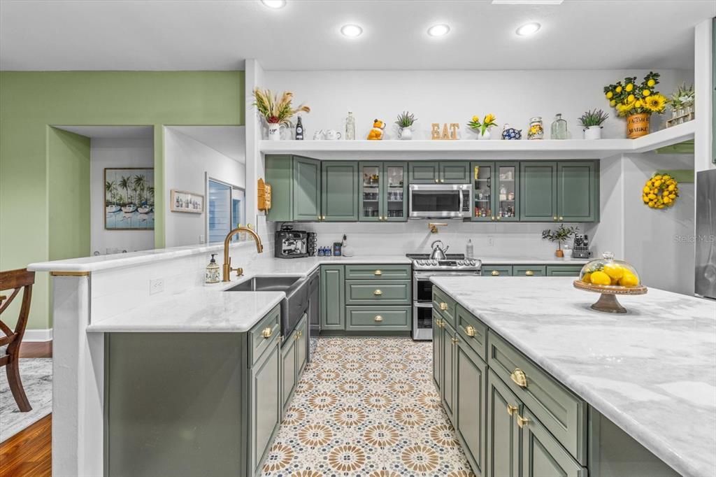 Interior, Kitchen, Recessed Lighting, Stainless Steel Appliances