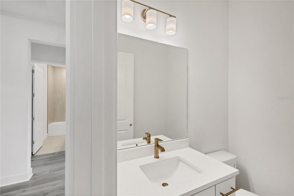 Bathroom, Interior, Wood Texture Flooring