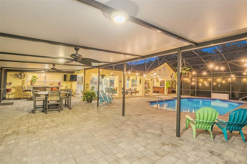 Dining room, Glass Ceilings, Interior, Pool, Sun Room