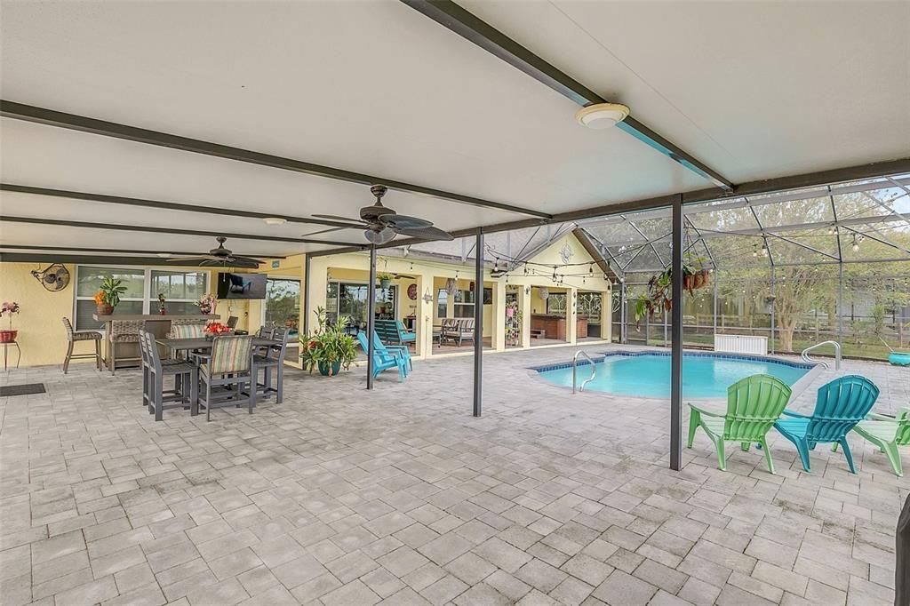 Dining room, Glass Ceilings, Interior, Pool, Sun Room