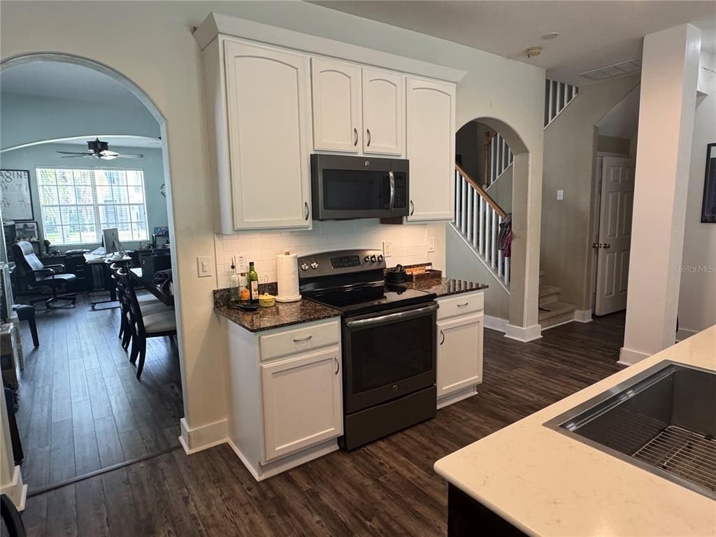 Dining room, Interior, Kitchen, Wood Texture Flooring