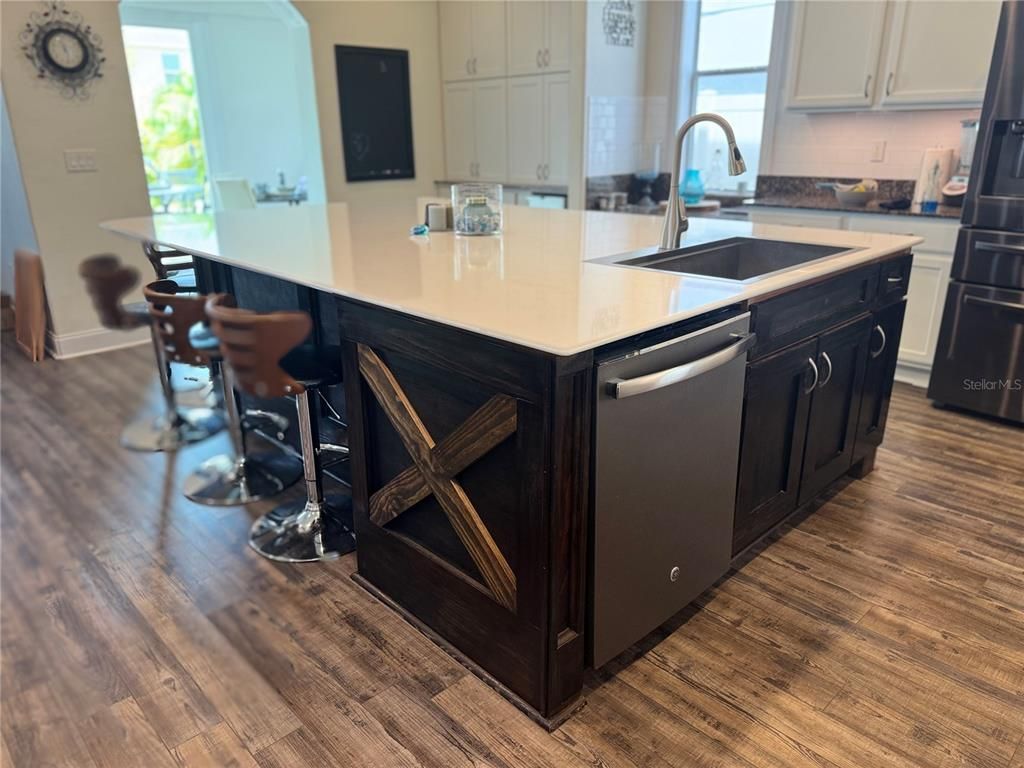 Interior, Kitchen, Wood Texture Flooring