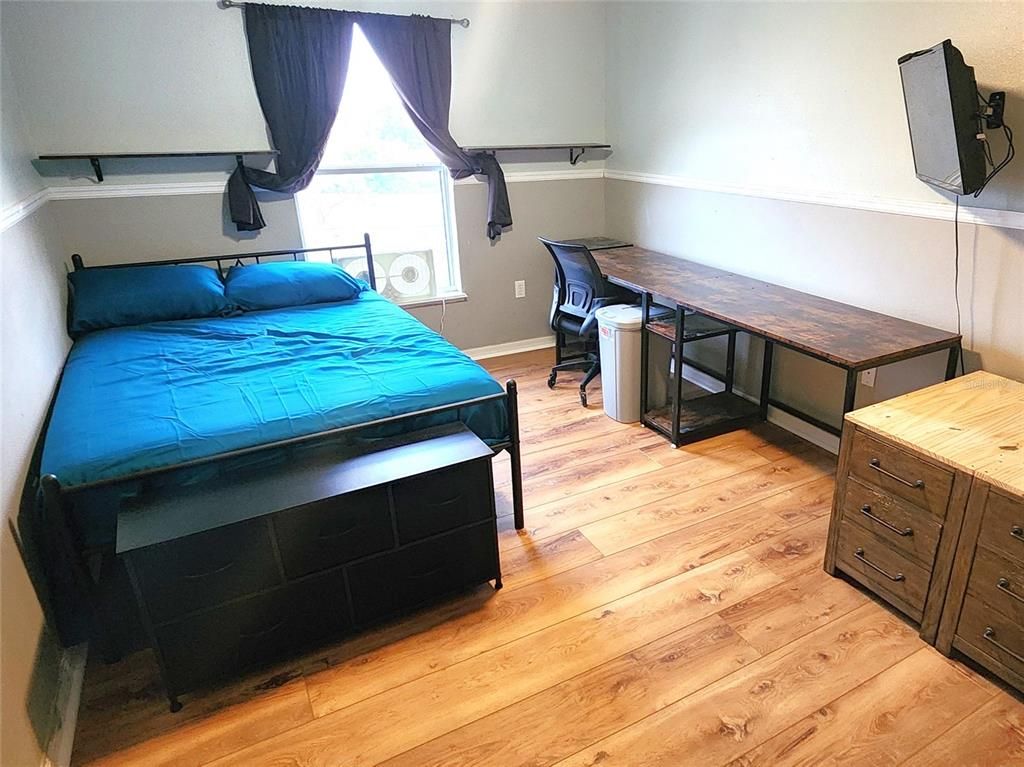 Bedroom, Interior, Wood Texture Flooring