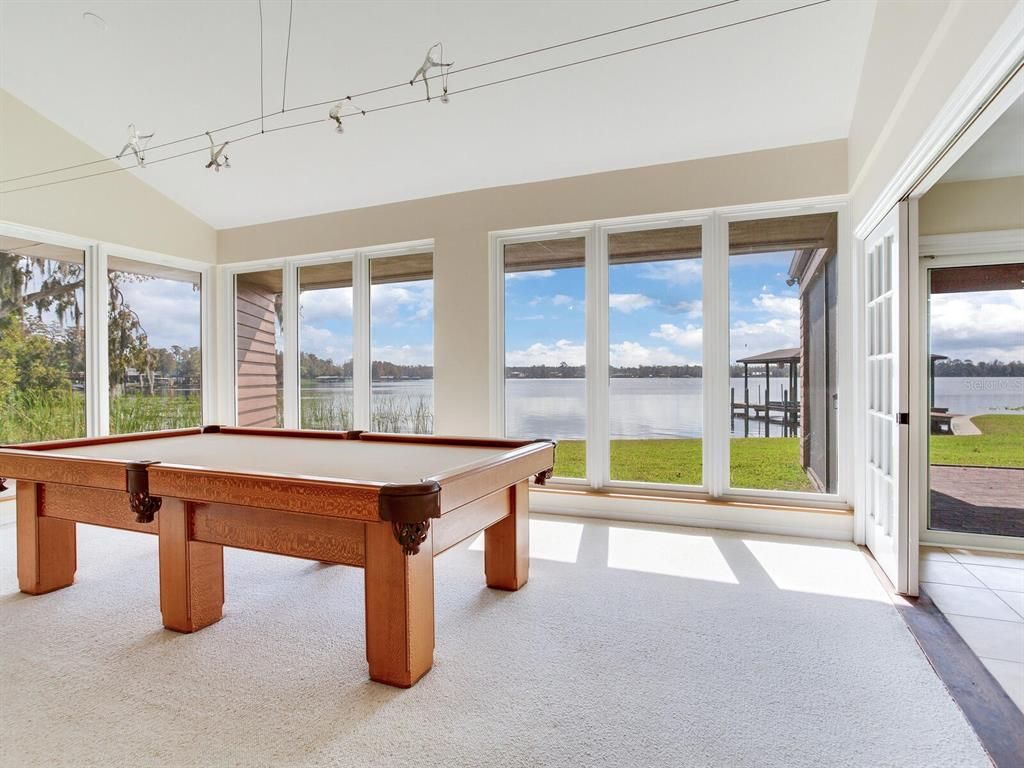 Billiard Table, Game Room, Interior, Water