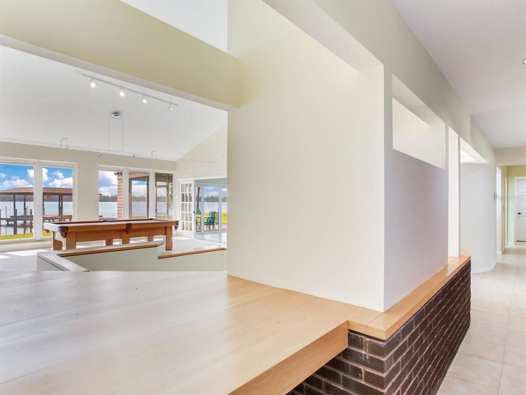 Billiard Table, Game Room, Interior, Water