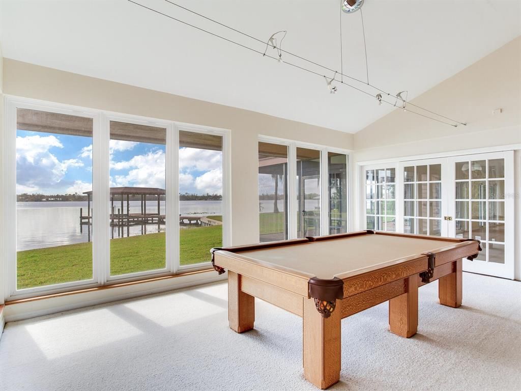 Billiard Table, Game Room, Interior, Water