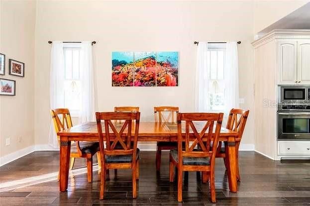 Dining room, Interior, Wood Texture Flooring