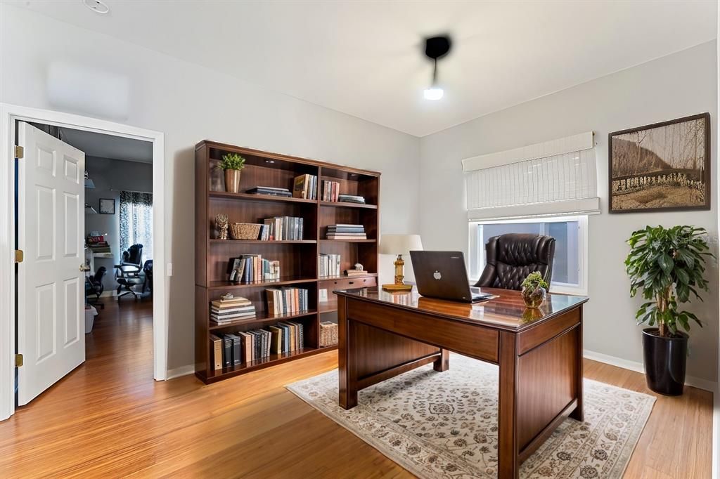 Home Office, Interior, Wood Texture Flooring