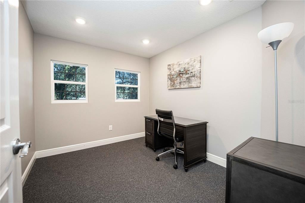 Home Office, Interior, Recessed Lighting