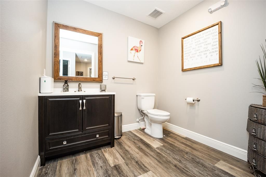 Bathroom, Interior, Wood Texture Flooring