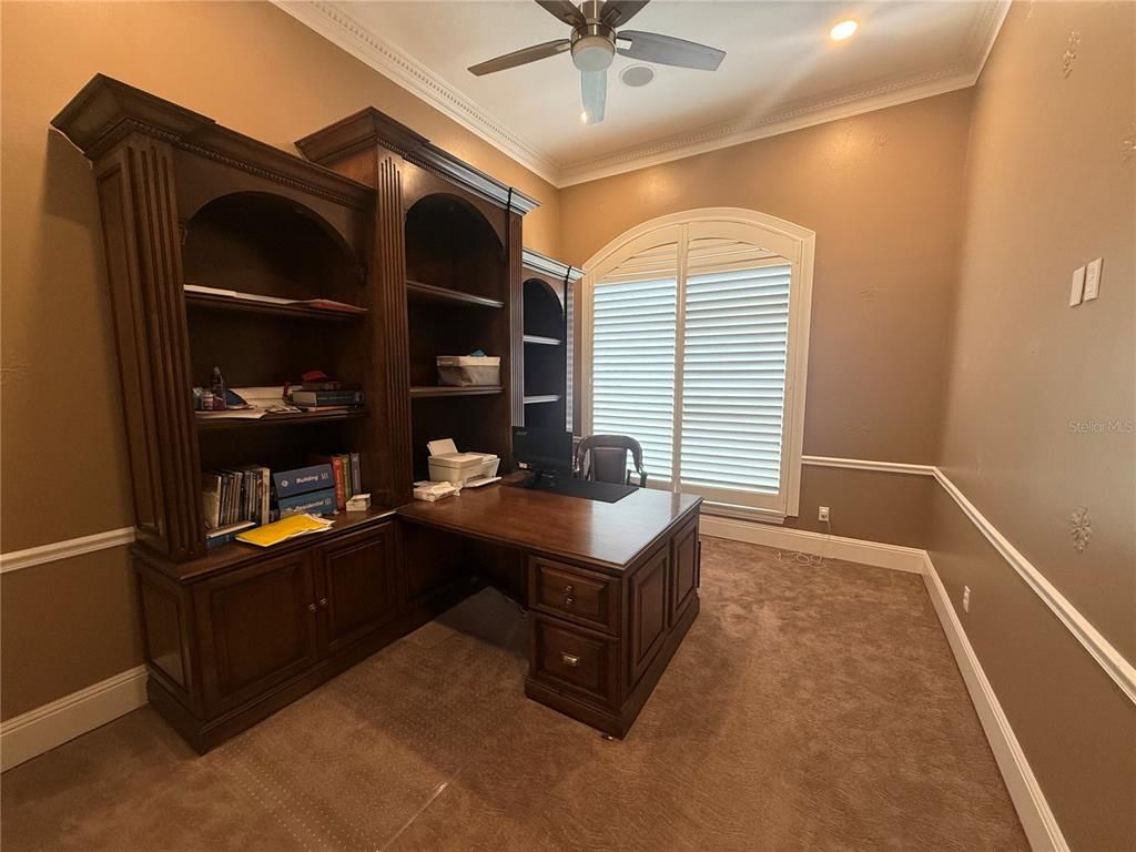 Home Office, Interior, Recessed Lighting